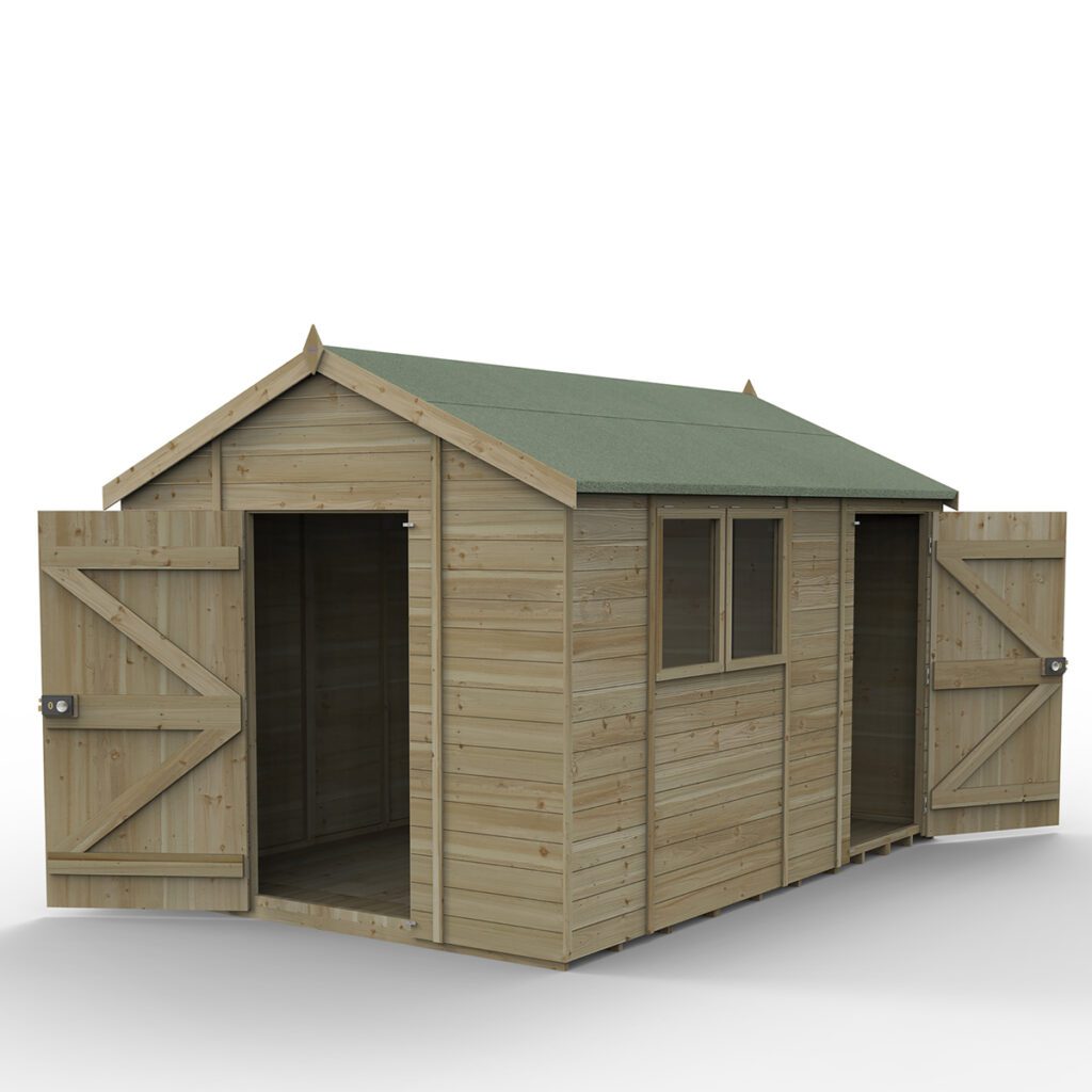 Timberdale 12×8 Apex Shed – Combo with Installation 5013053189160 2